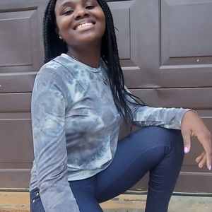 COPY - Tie-dye Cropped Long Sleeve Blouse